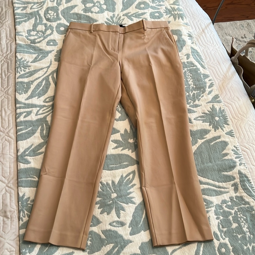 ANN TAYLOR - Eva Midrise Ankle Pant in Cappuccino Tan